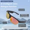 AI Smart Glasses with Bluetooth Speaker & Mic,Real Time Translation Glasses 100+ Languages, for Music Calling Traveling view 2