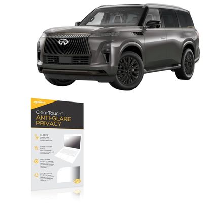 BoxWave Screen Protector Compatible with Infiniti 2025 QX80 Instrument Display (14.3 in) - ClearTouch Anti-Glare Privacy (2-Pack), Privacy Screen Protector Flexible Film Anti-Glare