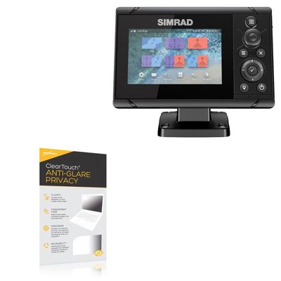 BoxWave Screen Protector Compatible with Simrad Cruise 5 - ClearTouch Anti-Glare Privacy (2-Pack), Privacy Screen Protector Flexible Film Anti-Glare