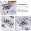 DIYEAH 20pcs Metal 1/4 to 3/8 Screw Adapter Set for Camera and Tripod Threaded Converter Mount Silver Finish Compatible DSLR Microphones and Accessories view 2