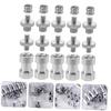 DIYEAH 20pcs Metal 1/4 to 3/8 Screw Adapter Set for Camera and Tripod Threaded Converter Mount Silver Finish Compatible DSLR Microphones and Accessories view 3