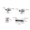 DIYEAH 20pcs Metal 1/4 to 3/8 Screw Adapter Set for Camera and Tripod Threaded Converter Mount Silver Finish Compatible DSLR Microphones and Accessories view 4