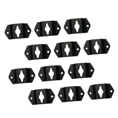 DIYEAH 20pcs Speaker Hanger Brackets Thickened Iron Mounting Hooks for Surround Sound Speakers Easy Installation Audio Accessory