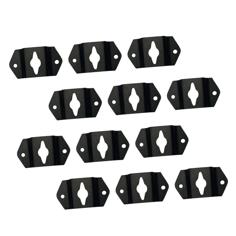 DIYEAH 20pcs Speaker Hanger Brackets Thickened Iron Mounting Hooks for Surround Sound Speakers Easy Installation Audio Accessory