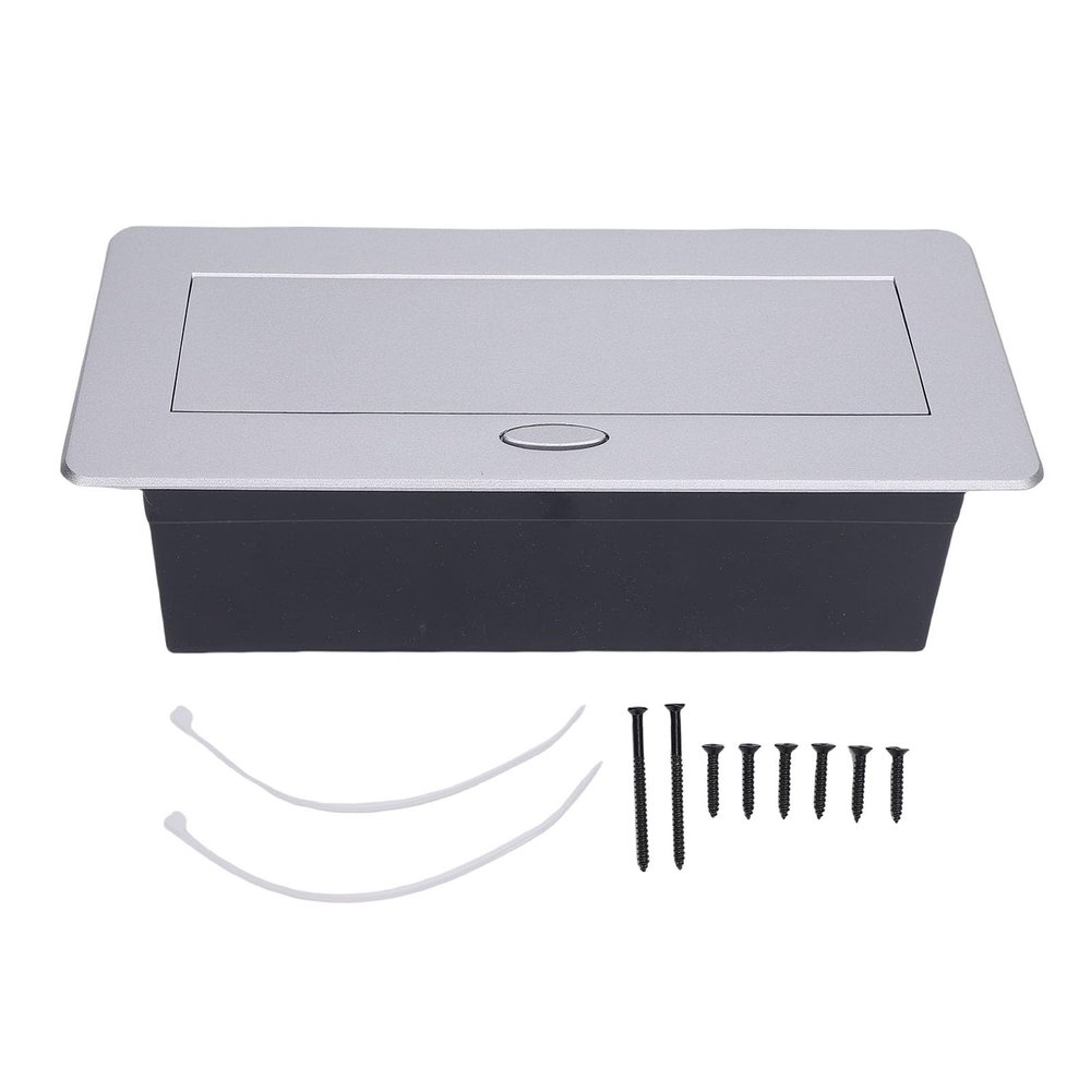 20W Popup Desk Outlet with USB A C Quick Charging, Aluminum Alloy Power Strip for Home Renovations