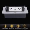 20W Popup Desk Outlet with USB A C Quick Charging, Aluminum Alloy Power Strip for Home Renovations view 4