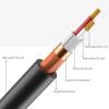 bodateng XLR Cable Male to Female M/F 3Pin OFC Audio Cable Foil+Braided Shielded for Microphone Mixer Amplifier 1m 2m 300cm 5m 10m(Brown,3m) view 3