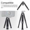 Extendable Mini Camera Tripod, Portable Lightweight Aluminum Alloy Webcam Tripod, Supports 22.05lb Load for Camera, Phone, and Video Recording view 3