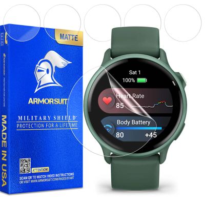 ArmorSuit 6 Pack for Garmin Vivoactive 6 Anti-Glare Screen Protector MilitaryShield Matte Film - Made in USA