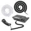 cunueae RJ9 RJ11 4P4C Phone Line with Spring Designing Stretchable Durability Cord for Home Or Office Clear Calls view 2