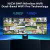 ANNKE Wireless Camera System for House, 16CH Expandable 4K 16CH NVR with 5MP Camera, 4TB HDD, Camera for Home Security 16 Pcs, Alexa Support, 2-Way Audio, Human Detection, 24/7 Recording view 3