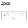 Microscope Kit 2pcs Transparent PET Gauge Point Measuring Ruler 76x26x0.1mm Microscope Micrometer Calibration Ruler Microscope Lens Adapters view 2