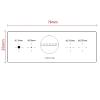Microscope Kit 2pcs Transparent PET Gauge Point Measuring Ruler 76x26x0.1mm Microscope Micrometer Calibration Ruler Microscope Lens Adapters view 3