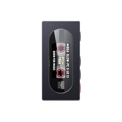 D3LX0Z1 KA15 Portable USB DAC AMP Headphone Amplifier Desktop Mode Hi-Res Audio Dual CS43198 Chips PCM768 DSD256 3.5mm 4.4mm(KA15 Black)
