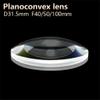 Convex Lenses Galss Optical Lens Telescope Microscope Eyepiece Spotlight D31.5mm F40/50100mm(D31.5mm F50mm) view 2