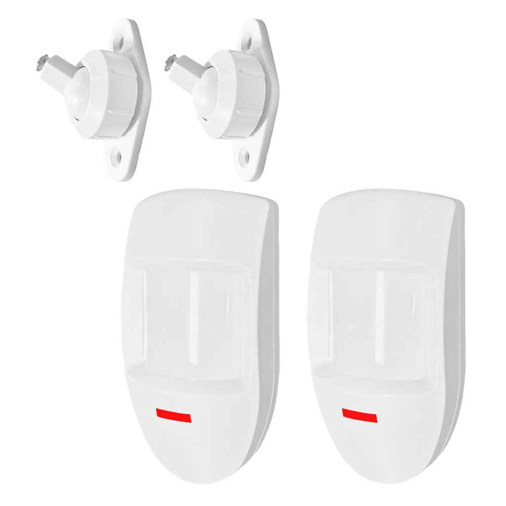 Motion Sensor Detector, 12V Infrared Security Motion Sensor Alarms System Detector PIR Driveway Alert, Anti Theft Home Security Alert System (2-Pack)