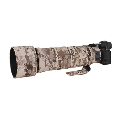 ZZQ&CCF Waterproof Camo Lens Cover for Nikon NIKKOR Z 180-600mm f/5.6-6.3 VR Camouflage Lens Rainproof Protective Cover #Desert