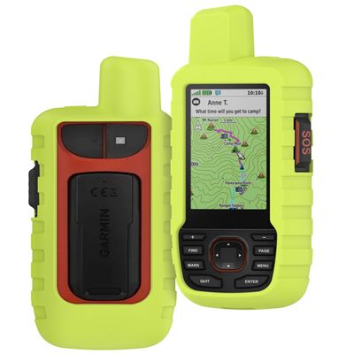 Case for Garmin GPSMAP 66i / 67i, Outdoor Handheld GPS Navigator Soft Silicone Skin Protective Cover,Shockproof & Dustproof & Anti-Scratch,Neon Green