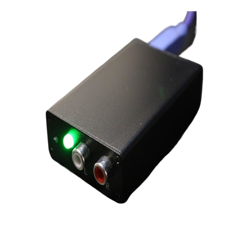 D3LX0Z1 Analog RCA to Fiber Coaxial ADC Audio Signal SPDIF Digital Decoder(44.1 K 88.2K 176.4K)