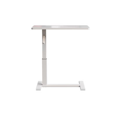 Adjustable Height Rolling Laptop Table in White for Bedside Use at Home Hospital or Office(White,40 * 80 * 60cm)