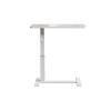 Adjustable Height Rolling Laptop Table in White for Bedside Use at Home Hospital or Office(White,40 * 80 * 60cm) view 1