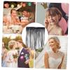 Uonlytech 2pcs Black Fringe Curtains for Party Decorations Tinsel Streamers Backdrop for Festivals Birthdays and Celebrations Elegant Room Decor Wide High view 4