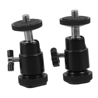 DIYEAH 2pcs Aluminium Alloy Tripod Mount for Cameras Projectors Rotating Positioning Compatible Fill Light Accessories