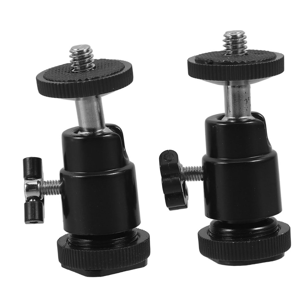 DIYEAH 2pcs Aluminium Alloy Tripod Mount for Cameras Projectors Rotating Positioning Compatible Fill Light Accessories
