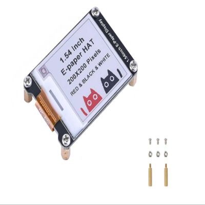1.54 Inch E-Paper Display RBW Module for Raspberry Pi & Arduino  Three Color E-Ink Screen (Red/Black/White), Low Power SPI Interface