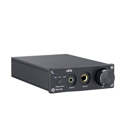 D3LX0Z1 Q5 DAC Converter USB Digital-to-Analog Adapter ESS9018K2M Decoder & Headphone Amplifier & Mini Stereo Preamplifier(with Power Supply)