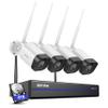 ANNKE Wireless Outdoor Security Cameras System, 16CH 4K NVR Expandable with 4 Cam 5MP, 4TB HDD,Camera for Home Security,100ft Night Vision, 24/7 Recording, Human Detection,2-Way Audio, Remote Access view 1