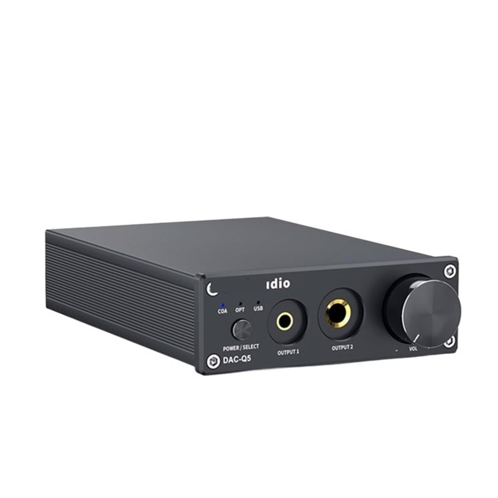 D3LX0Z1 Q5 DAC Converter USB Digital-to-Analog Adapter ESS9018K2M Decoder & Headphone Amplifier & Mini Stereo Preamplifier(Without Power Supply)