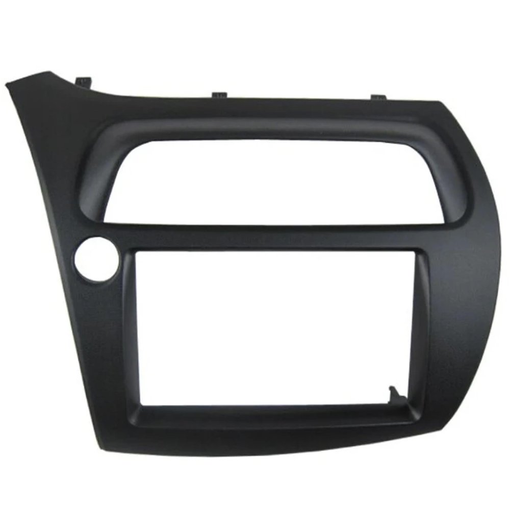 AAAQMGIH Compatible for Civic 2006-2011 Double Din Fascia Radio DVD Stereo Cd Panel Dash Mounting Installation Trim Kit Face Frame Bezel with Wire Harne(Left)