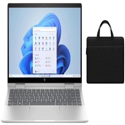 HP Envy 2-in-1 14" Full HD Touch Screen Laptop | Intel Core 5 120U | Intel Graphics | Backlit | Fingerprint | Copilot | 8GB RAM | 2TB SSD |Windows 11 Home |Bundle with Black Bag