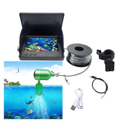 OKANEN Underwater Fishing Camera, Video Fish Finder Kit Fishing Camera Dark Night Vision 4.3/5 Inch LCD Monitor Display 80-100m Depth Underwater Camera Set Device(Set-B 5 inch)