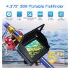 OKANEN Underwater Fishing Camera, Video Fish Finder Kit Fishing Camera Dark Night Vision 4.3/5 Inch LCD Monitor Display 80-100m Depth Underwater Camera Set Device(Set-B 5 inch) view 3