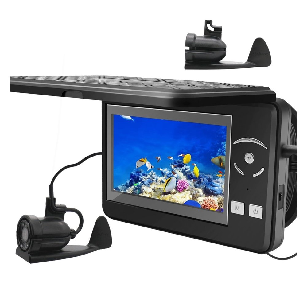 OKANEN Underwater Fishing Camera, 4.3 Inch Underwater Camera Fishing Cameras Ice Fishing Winter Kit Video Fish Finder 4X Digital Zoom IR LEDs for Fisherman(Fishing Camera-02)