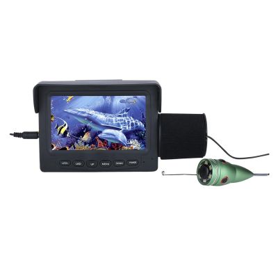OKANEN Underwater Fishing Camera, 15M/30M 1000TVL Fish Finder Underwater Fishing Camera 4.3 Inch LCD Monitor 6PCS 1W White LED Night Vision Camera for Fishing(15M-W)
