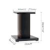 12 Inch (30CM)- Pair- Wood Speaker Stands for Home-Cinema HiFi Desktop and Satellite Speakers Monitor Stands view 2