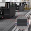 Beeveer 24 ft Carpet Cord Cover Cable Protector Floor Cover Cable Protector Management Prevent a Trip Hazard Only for Commercial Office Carpet view 4