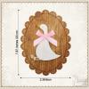 Weysat Silly Goose Nursery Decor Wooden Picture Wall Sign with Pink Bow view 2