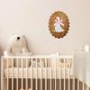 Weysat Silly Goose Nursery Decor Wooden Picture Wall Sign with Pink Bow view 4