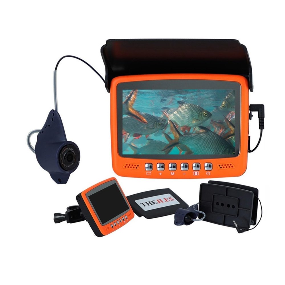 OKANEN Underwater Fishing Camera, 4.3 Inch Fishing Underwater Camera HD IPS Screen Fish Finder Underwater Fishing Camera Waterproof with 8 Infrared Lights(20M)