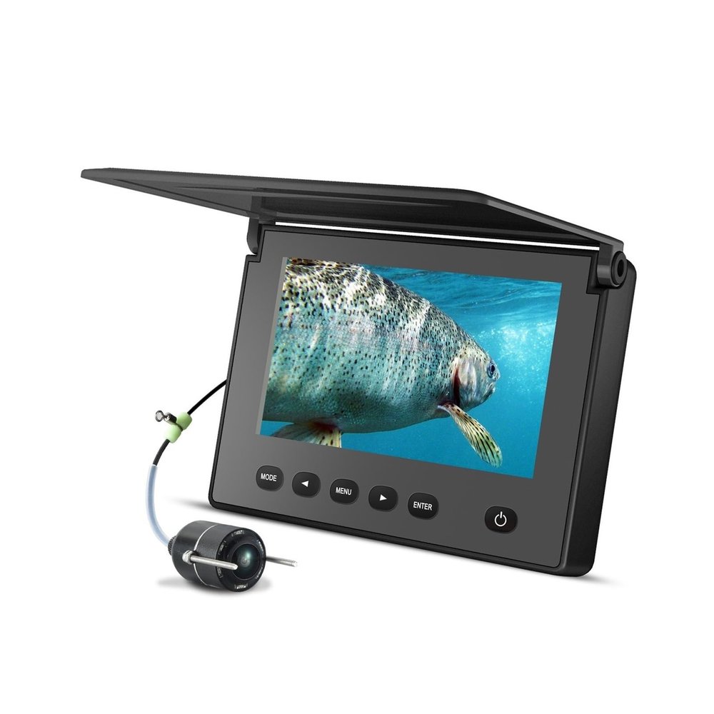 OKANEN Underwater Fishing Camera, Underwater Fish Finder Fishing Camera Ice Fishing Night Vision Camera 4.3 Inch LCD Monitor Sport Video Camera Underwater(180AR PRO)