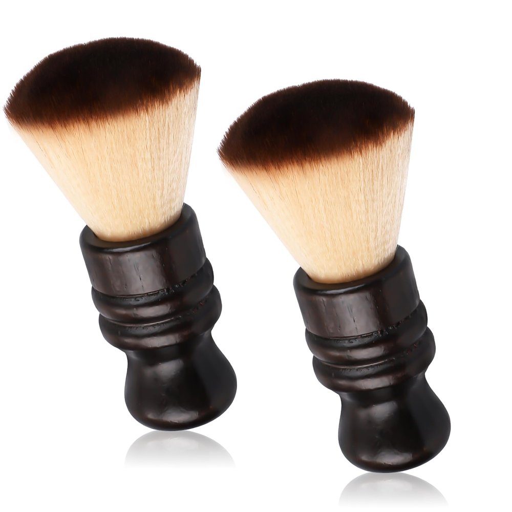 2pcs Vinyl Record Cleaning Brushes, Anti-Static Vinyl Cleaner Brush Microfiber Bristles Wooden Handle Dust Remover for Album LP CD Record Player Accessories