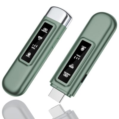 HDMI Wireless Transmitter and Receiver, 4k Decoding 1080P@60Hz Output HD Wireless Video Streaming Transmitter with Status Indicator for TV Box/Camera/PC/Projector, Low Latency (Green)