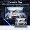 HDMI Wireless Transmitter and Receiver, 4k Decoding 1080P@60Hz Output HD Wireless Video Streaming Transmitter with Status Indicator for TV Box/Camera/PC/Projector, Low Latency (Green) view 2