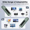 HDMI Wireless Transmitter and Receiver, 4k Decoding 1080P@60Hz Output HD Wireless Video Streaming Transmitter with Status Indicator for TV Box/Camera/PC/Projector, Low Latency (Green) view 3
