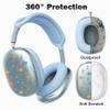 BlHMCASE Headphone Cover for AirPods Max, Cute Fish Clear Ear Cups Covers, Blue Silicone Ear Pad Case Headband Cover for Apple AirPods Max view 3