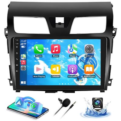 10inch Car Stereo Radio for Nissan Altima 2013-2015, 2+32G Andriod 13 for CarPlay Wireless & Andriod Auto Touch Screen Bluetooth,WiFi/FM/RDS Radio,AHD+Backup Camera